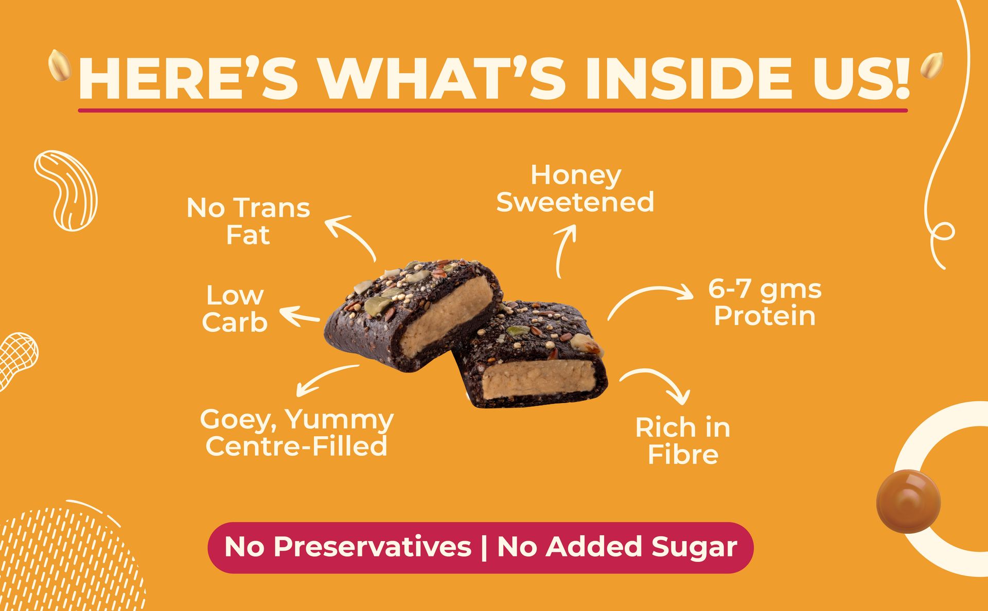 STROOM Asia's First Centre Filled Energy Bars | 6g Protein (8 Bars, 36 Grams Each) | Milk Chocolate Peanut Butter Bar | Nutrition Bars | Healthy Snack Diet I Honey Sweetened l Source of Fibre I No Artificial Preservatives l No Artificial Colors