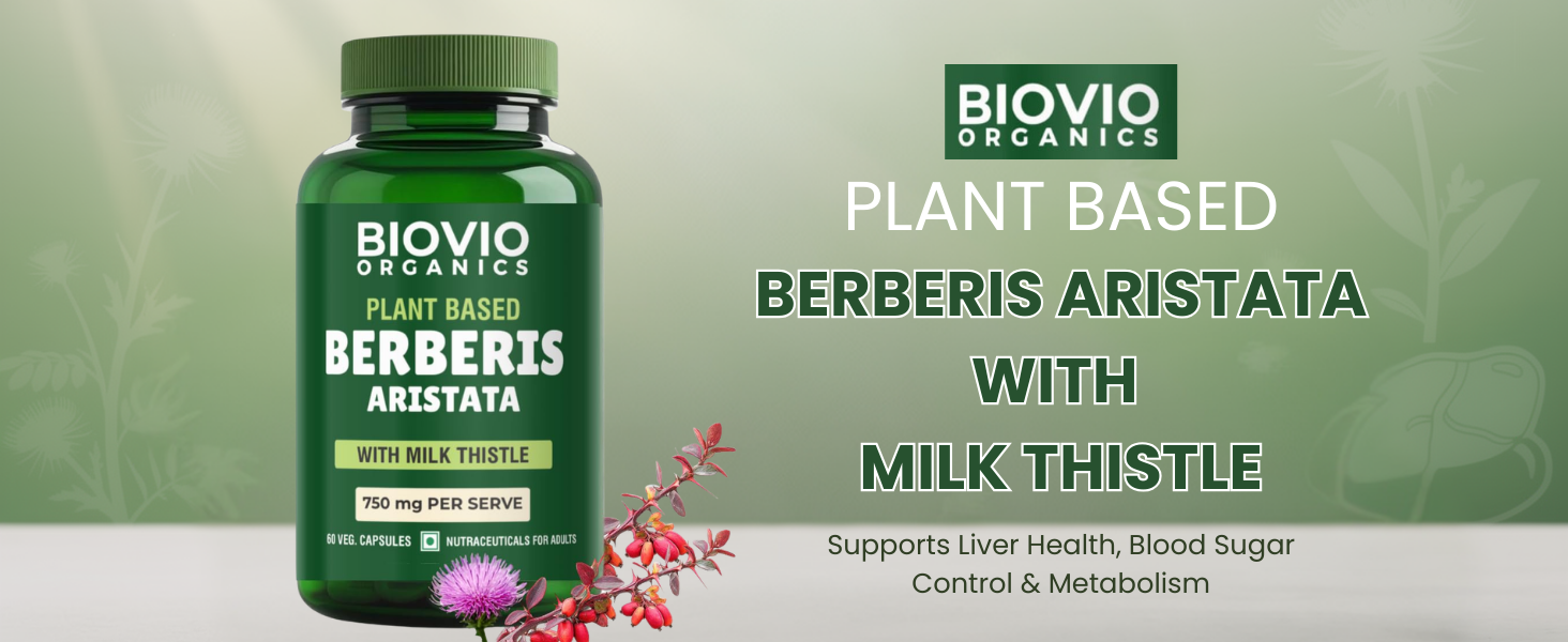 Berberis Aristata with Milk Thistle, 60 Veg Capsules