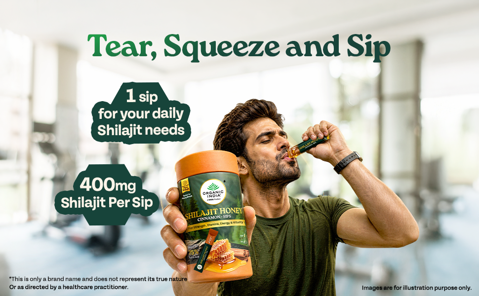 A TATA Product - Organic India Cinnamon Shilajit Honey Sips, 240g