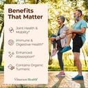 Turmeric Curcumin Supplement with Black Pepper Extract - High Potency Organic Turmeric 1200mg & 95% Curcuminoids for Joint & Digestive Health - Joint Support Supplement - 60 Curcuma Capsules - 2 Pack 3