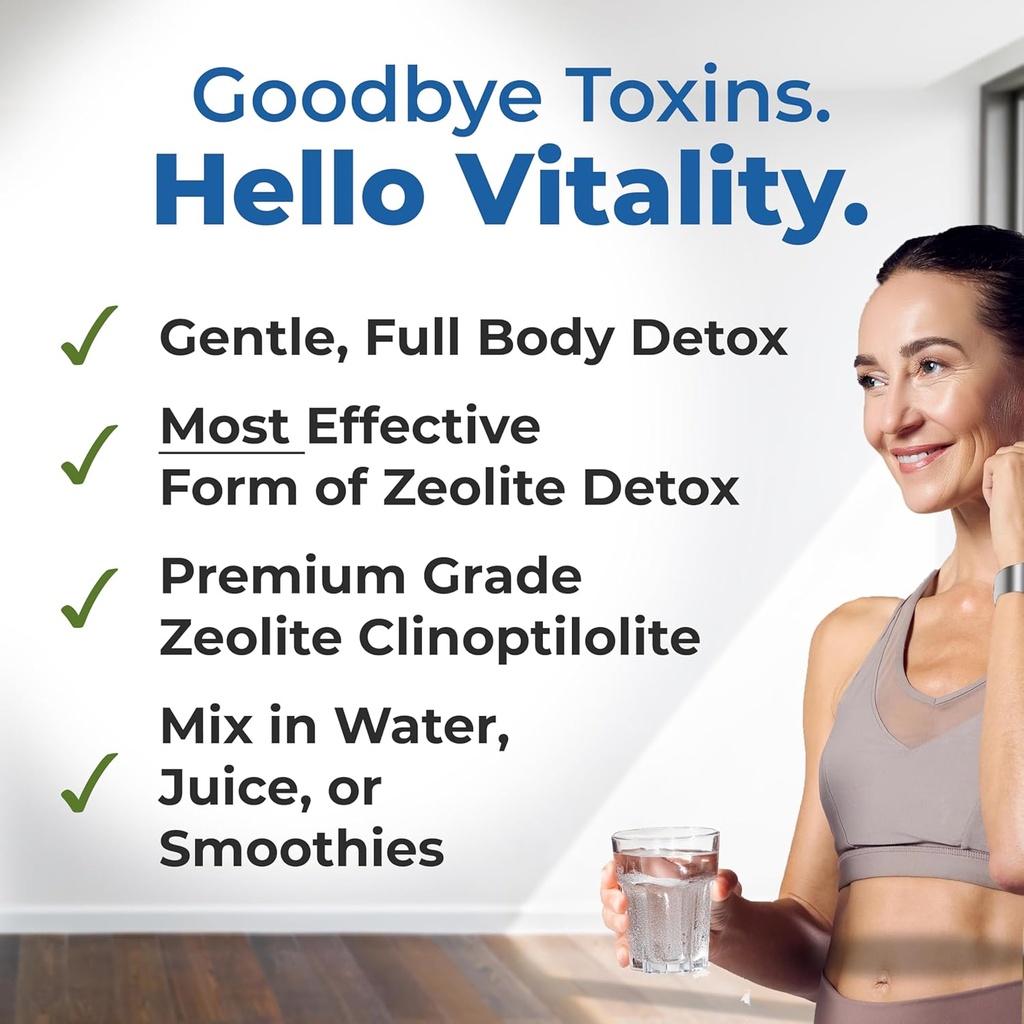 HolyLand Zeolite Cleanse - Zeolite Detox Powder (7.05oz 200 Gram) - Clinoptilolite Natural Activated - Micronized 0-25 - Full Body Detox for Women, Men - Supports Energy, Focus, Immunity, Gut Health 4