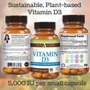 Script Essentials Vegan Vitamin D3 5,000 IU for Healthy Muscle Function, Bone Health, and Immune Support - Non-GMO, Gluten Free and Kosher Certified - 90 Servings 4