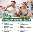 Organic Spirulina Powder, Super Green Powder Juice & Smoothie Mix with Spirulina, Chlorella, Wheat Grass, Digestive Enzymes & Probiotics for Immune Support, Digestion Health -Vegan 5
