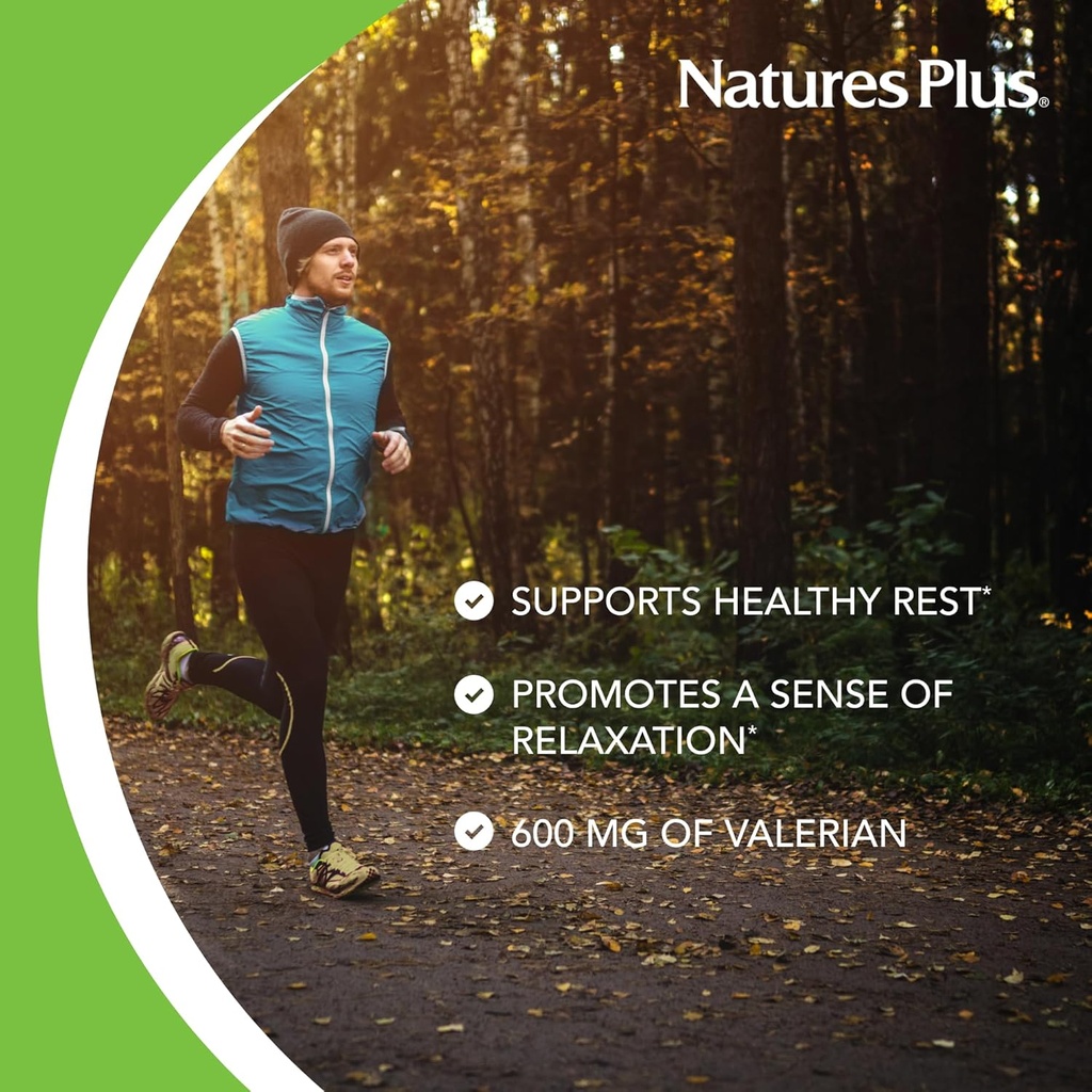 Natures Plus Herbal Actives Valerian Extended Release Tablets - 600 mg, 30 Vegan Tablets - Vegetarian, Gluten-Free - 30 Servings 4
