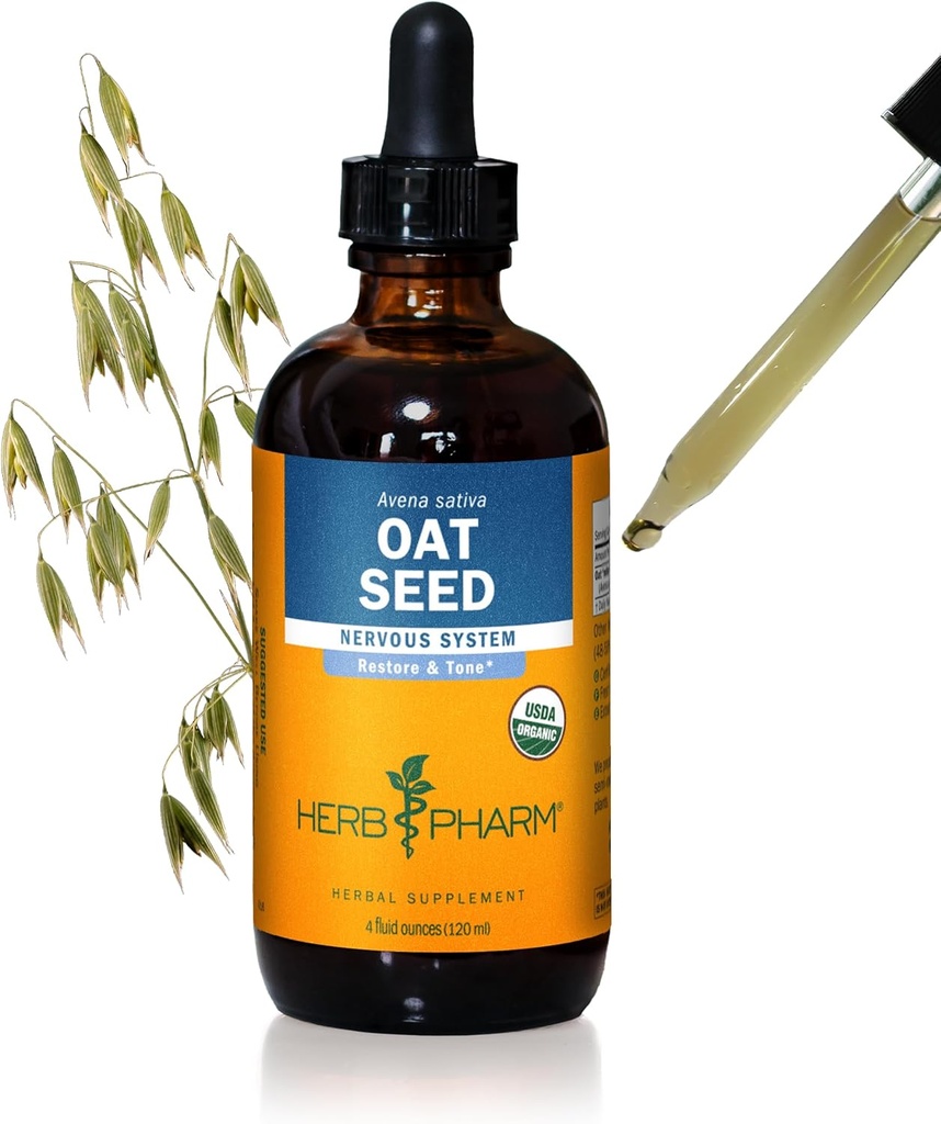 Herb Pharm Certified Organic Oat Seed Liquid Extract for Nervous System Support - 4 Ounce 2