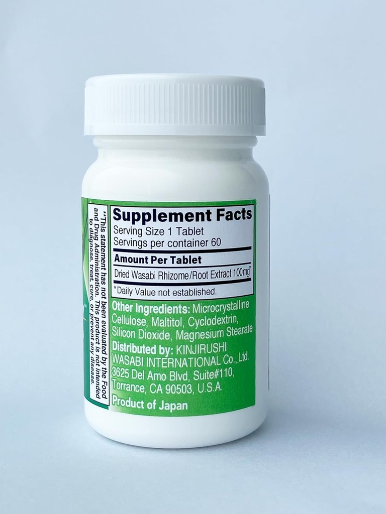 Wasabi Sulfinyl Supplement with Hexalaphane Japanese Wasabi (6-MSITC) 60 Tablets for 2 Month Supply - Improves Memory, Memory Pill, Brain Fog, Brain Health, Cognitive Supplement 4