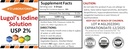 A2Z Organic Lugol's Iodine and Potassium Iodide 2% Solution 3000 mcg - Liquid Supplement Drops for Thyroid Support for Women & Men, Metabolism Health, Detox Boost -2 Fl Oz/Made in USA/Same Day Ship 2