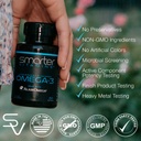 (2 Pack) Smarter Omega 3 Fish Oil, Berry Flavor, Burpless, Tasteless, 2000mg, Potent Triple Strength DHA EPA Brain OMEGA3, Made with AlaskOmega® 5