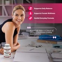 Female Hormone Supplement - Menopause Support Capsules for Women - Womens Hormone Support with Black Cohosh, Red Clover, Blessed Thistle, Wild Yam, & Raspberry - 60 Vegetable Capsules 5