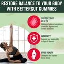 Betterbrand Better Gut Gummy - Probiotics Supplement for Gut Health, Digestive Support, Immunity and Bone Health with 2.5 Billion CFUs - Watermelon Flavor (30 Day Supply) 4