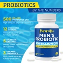 Probiotics for Men, 500 Billion CFUs & 12 Strains, Prebiotic & Probiotic, Cranberry, Saw Palmetto, Digestive Enzymes, Gut & Bloating, Lung Liver Prostate Support, 30-Day Supply 3