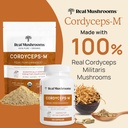 Real Mushrooms Ergothioneine (60ct) and Cordyceps-M (120ct) Bundle with Shiitake and Oyster Mushroom Extracts - Longevity and Energy - Vegan, Gluten Free, Non-GMO - Natural Support for Healthy Aging 3
