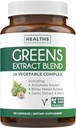 Super Greens Antioxidants Superfoods 2250mg Supplement - 20 Ingredients with Sprouts, Mushrooms, Roots, Garlic, Bitter Melon, Artichoke, Celery Seed, Cayenne pepper, Alfalfa NON GMO - 120 Capsules 2
