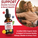 Kidney Support Supplement & D Mannose - Organic Kidney Bladder Supplements Drops & Natural D-Mannose 500mg Capsules - Cranberry Renal Cleanse Detox Flush & Urinary Tract Cleanse Health Supplement 5