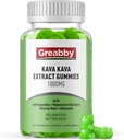 Kava Kava Gummies 1000mg Per Serving, Sleep Support, Natural Lemon Flavor, 60 Vegan Gummies, Stress Relief & Relaxation Supplement 2