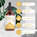Mood Support Supplement | May Help to Improve Mood, Reduce Stress, Enhance Cognitive Function & More | Stress Relief Supplement | L Theanine | Lions Mane Supplement | L Theanine Supplement | 1 fl oz 4