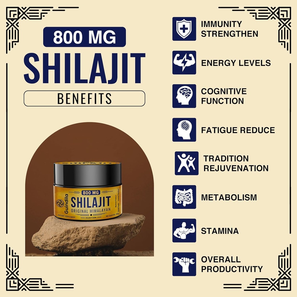 800mg Shilajit Supplement-Shilajit Pure Himalayan Organic Shilajit Resin with Maximum Potency,Original from Himalayan with 85+Trace Minerals & Fulvic Acid for Focus & Energy,Immunity,3 Packs 4
