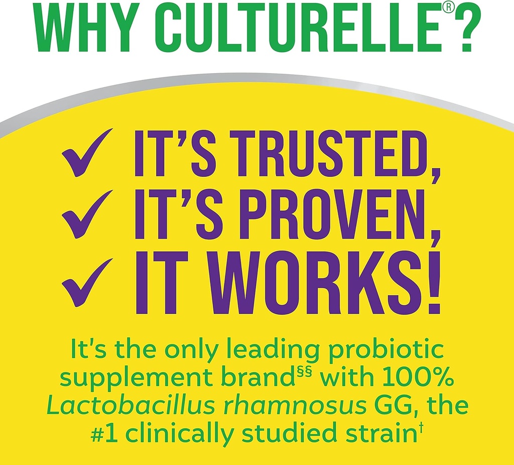 Culturelle Pro Strength Daily Probiotic Capsules, 60 Count Daily Probiotic Gummies for Women & Men, Berry Flavor, 52 Count 4