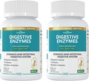 800mg Digestive Enzymes for Men and Women with Probiotics & Prebiotics, 8 Key Enzymes, Protease, Amylase & Lipase | 180 Capsules - A 60-Day Supply for Bloating & Gas Relief - Non-GMO 2