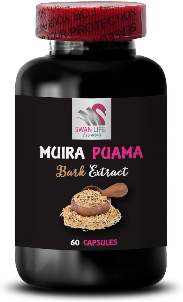 Natural Endurance Lift - Muira PUAMA BARK Extract - Active Mindset Support, Energizing Routine, Balanced Boost Blend, Plant Synergy Energy, Energy Optimizer, Botanical Power Source 1 Bottle 60 Caps 3