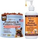 Natural Dog Company Wild Alaskan Salmon Oil & Probiotic Chews for Dogs Bundle: Salmon Oil & Probiotics - Healthy Skin and Coat and Digestive Health Combo for Dogs of All Breeds and Sizes 2