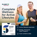 Planet 3 Vitamin Packs, Daily Vitamins for Both Men & Women, Energy, Immune & Heart Support | Multivitamin, Vitamin D, Omega 3, Probiotics, Biotin, B12 & More | Core Supplements | 120 Daily Packs 6