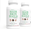 Wellgenix Purvana Hair, Skin, and Nails Vitamin Softgels for High Absorption - Double Strength 2500mcg Biotin, VIT A & B (90 Count) 2 Pack 2