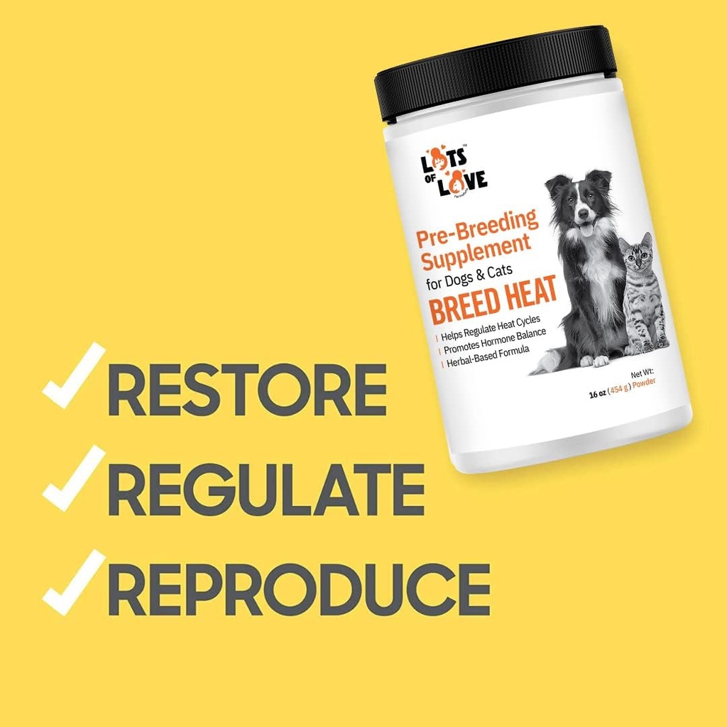 Breed Heat - Breeding & Reproductive Supplement for Dogs & Cats (Formerly Thomas Labs, Same Product) - 16 oz Powder 5