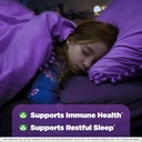 Natrol Kids Sleep+ Immune Health Gummies with Melatonin, Zinc, Vitamin C and D, Elderberry, 50 Raspberry Flavored Melatonin and Immune Health Gummies, 50 Day Supply 5