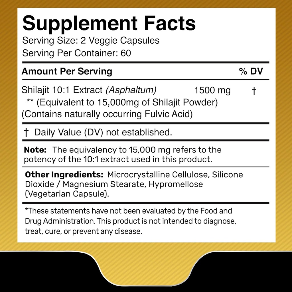 NAD Supplement, 1500mg - Liposomal NAD+ Supplement with Resveratrol, NAD Plus Boosting Supplement │Shilajit Pure Himalayan Organic Capsules with Naturally Occuring Fulvic Acid 4