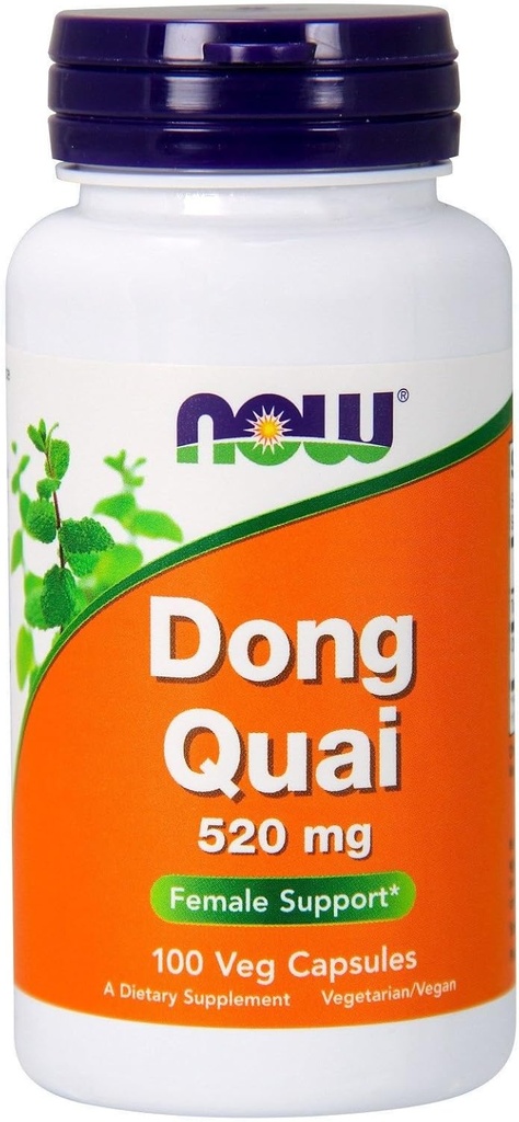 NOW Dong Quai 520mg, 100 Capsules (Pack of 3) 2
