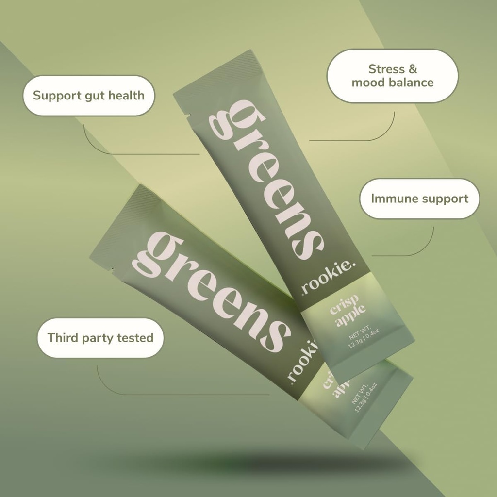Rookie Wellness Greens + Superfoods - Greens Superfoods Powder Drink Made with Whole Food Sourced Ingredients Contains Vitamins, Probiotics, Antioxidants, and Baobab Fiber (30 Servings, Passion Guava) 5