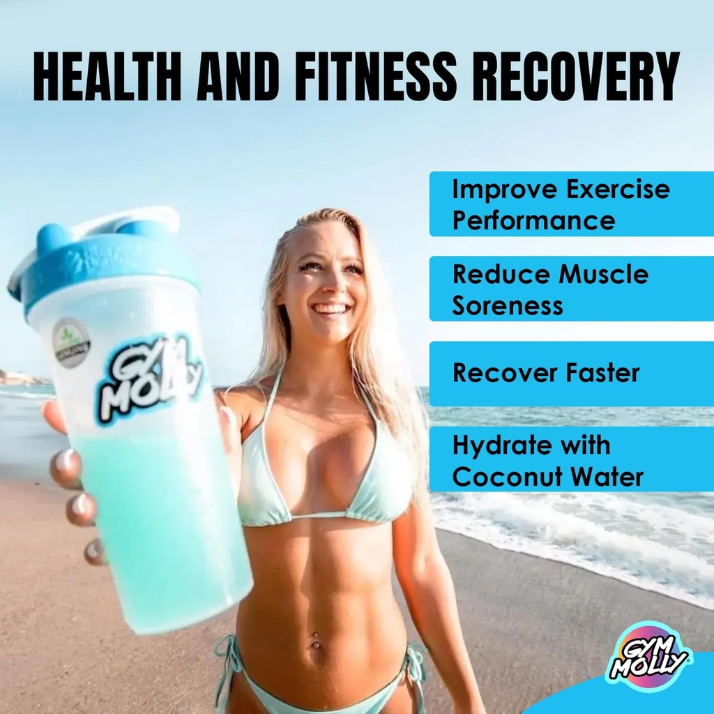 Gym Molly After Party Vegan BCAA Powder, Electrolyte Powder, BCAA Amino Acids After Post Workout Recovery Drink, Zero Carbs, Zero Sugar, 35 Calories Caffeine-Free (Strawberry Kiwi) 4