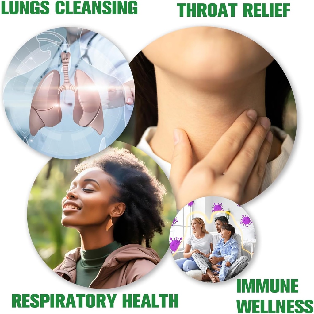Mullein Drops for Lungs with Licorice, Marshmallow Root, Chlorophyll, 4 FL.OZ Sugar Free Mullein Drops for Lung Detox, Respiratory & Immune Wellness, Lung & Bronchial Cleanse for Smokers, No Alcohol 5