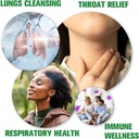 Mullein Drops for Lungs with Licorice, Marshmallow Root, Chlorophyll, 4 FL.OZ Sugar Free Mullein Drops for Lung Detox, Respiratory & Immune Wellness, Lung & Bronchial Cleanse for Smokers, No Alcohol 5