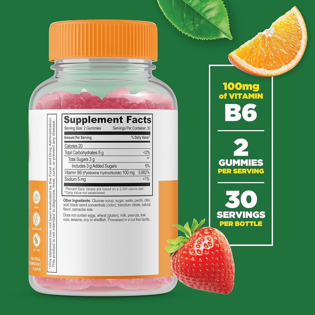 Lifeable Vitamin B6 + B Complex, Gummies Bundle - Great Tasting, Vitamin Supplement, Gluten Free, GMO Free, Chewable 3