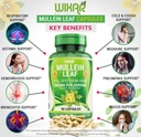 Mullein Leaf Capsules - 90 Capsules - Herbal Supplement Supports Healthy Respiratory Function & Mucous Membranes - 1000 mg - Natural Mullein for Lung Cleanse Support 4