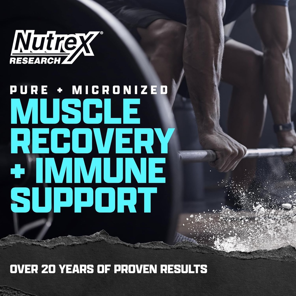Nutrex Research L-Glutamine Powder - 200 Servings - Pure Unflavored, Non-GMO & Gluten Free 5