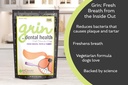 In Clover Natural Dental Treat, Grin, Fresh Breath Dog Chew Treat with Prebiotics, Fresh Breath Tartar Control, Daily Chew Supplement for Dogs Supports Dog Gums and Teeth 5