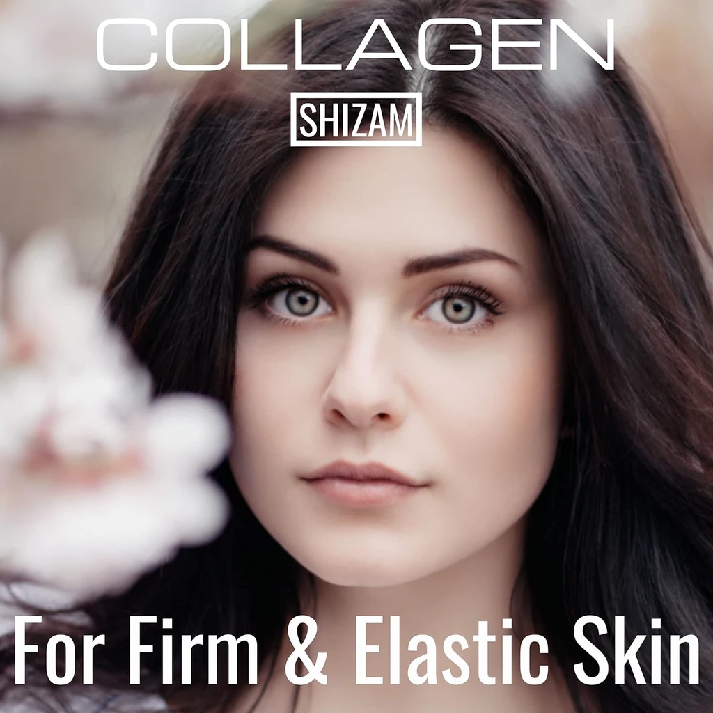 SHIZAM Hydrolyzed Bovine Collagen Biotin Gummies with Multi-Vitamin C, E & Zinc for Hair Growth-Loss and Strong Nail. Alternative for Liquid Drops, Pills & Keratin Shampoo for Women 2