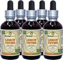 Lemon Thyme (Thymus x Citriodorus) Glycerite, Organic Dried Herb Alcohol-Free Liquid Extract (Brand Name: HerbalTerra, Proudly Made in USA) 2x2 fl.oz (2x60 ml) 4