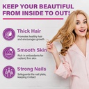 Biotin Gummies for Women and Men, 8 in 1 Organic Formula, Max Strength Biotin and Collagen Gummies with Keratin, Folic Acid & Vitamins, for Hair Growth, Skin and Nails Supplement, Sugar Free,120 Count 4