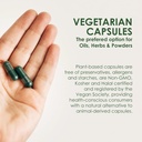 Capsuline Chlorophyll Vegetarian Empty Capsules Size 0 Green/Green 4
