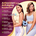 NAD Supplement, Liposomal NAD+ Supplement with Resveratrol, NAD Resveratrol Supplement - Boost NAD+ for Aging Defense, Energy, Focus - Ultra Antioxidant Capsules，132 6
