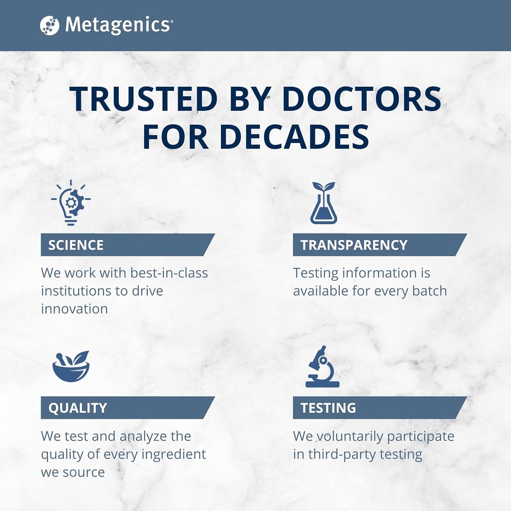 Metagenics Mag Glycinate - Highly Absorbable Magnesium - Magnesium Glycinate for Nervous System Support* - Gluten-Free - Non-GMO - Vegetarian - 120 Tablets 6