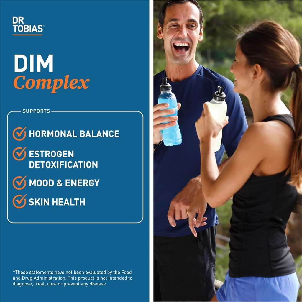 Dr. Tobias Lung Health & DIM Complex Supports Lung Cleanse & Detox Formula, Estrogen Detox & Balance Complex, for Men & Women, Non-GMO 6