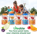 Lifeable Vitamin D 10000 IU + Phosphatidylserine (PS), Gummies Bundle - Great Tasting, Vitamin Supplement, Gluten Free, GMO Free, Chewable Gummy 6
