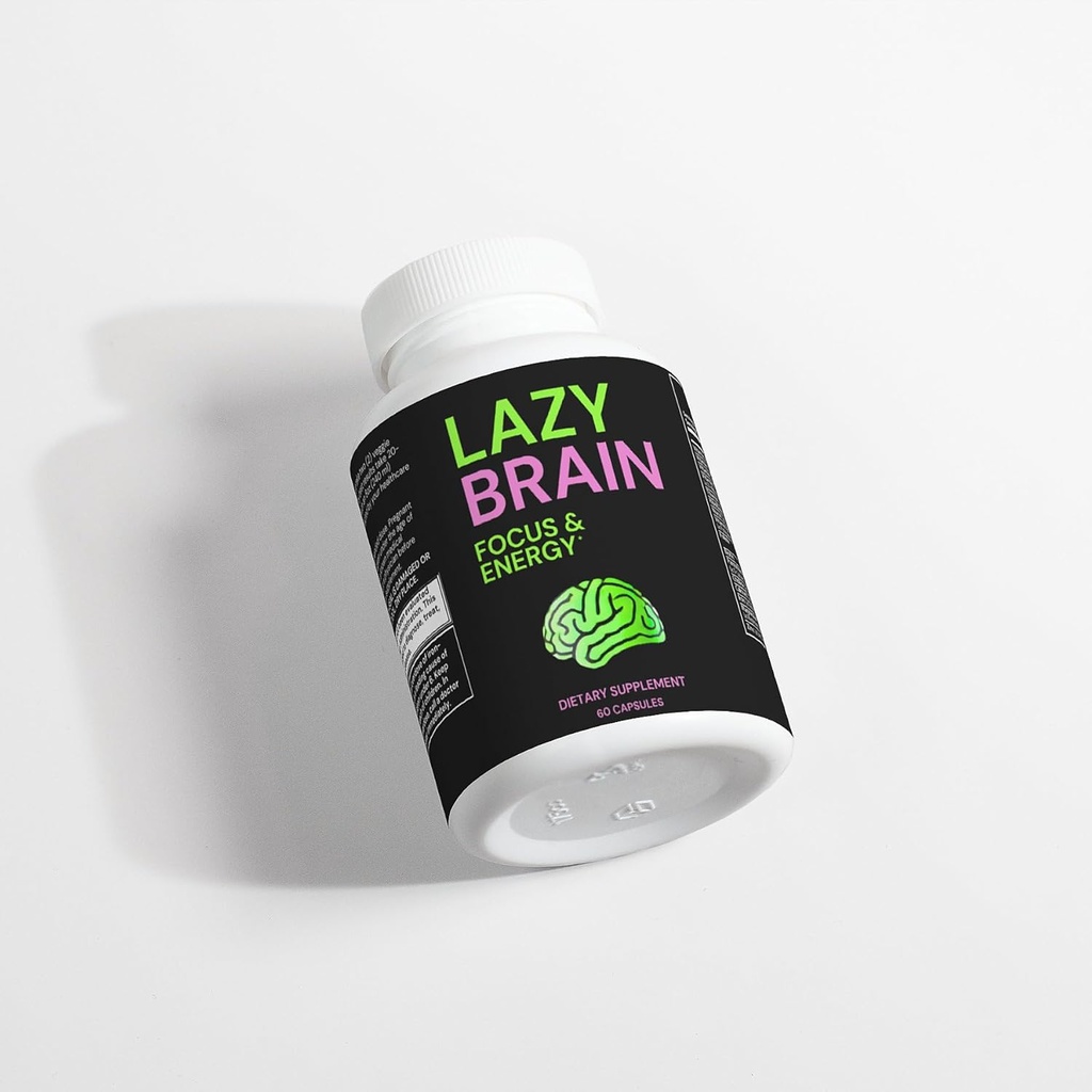 Lazy Brain Supplement - DMAE Bitartrate, L-Glutamine, Bacopa Extract, GABA - Brain Nootropic for Energy, Focus, Overall Wellness, & Immune Support - 60 Capsules 5