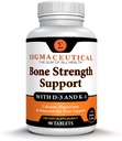 Premium Calcium Hydroxyapatite Complex - Advanced Bone Support with Vitamin D3 K Magnesium Zinc - Complete Absorption Formula for Bone Density Heart Health - 90 Tablets 2