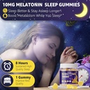 1Pack Melatonin 10mg Gummies, Night Time Metabolism Gummies for Adults, Crush Excess Hoarding While You Rest, Promote Healthy Zzzs, with Magnesium, Ashwagandha, 5-HTP, GABA, 100% Drug Free,Sugar Free 5